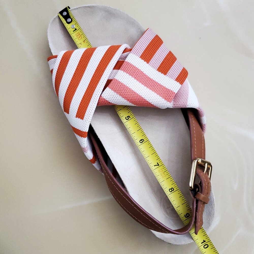 Tory Burch Corey Multi Patchwork Stripe Flatform … - image 13